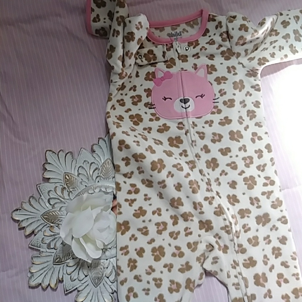 Leopard print soft onesie